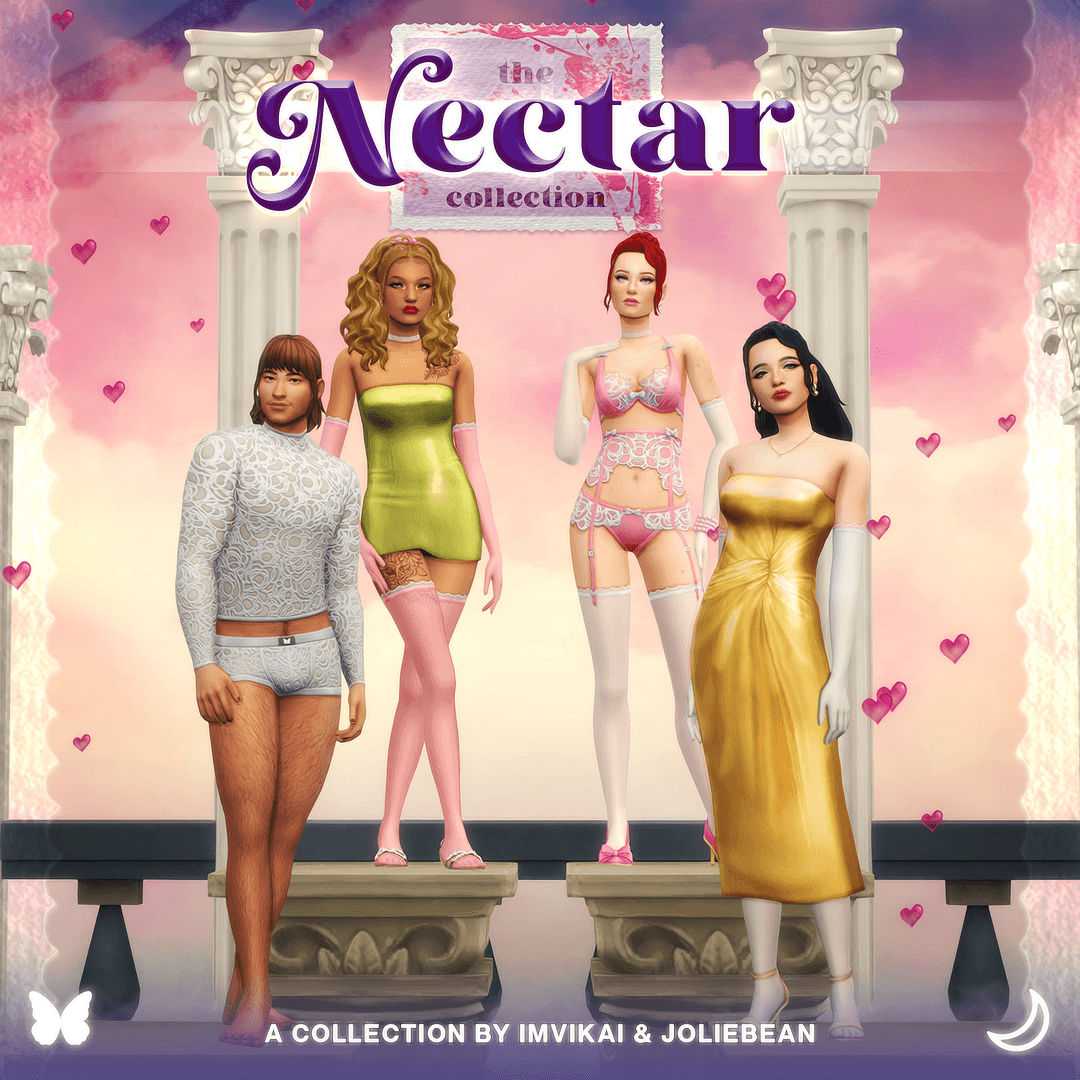 Коллекция нижнего белья и причесок Nectar Collection